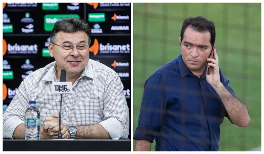 Os presidentes Robinson de Castro, do Ceará, e Marcelo Paz, do Fortaleza, são os responsáveis pela gestão dos clubes