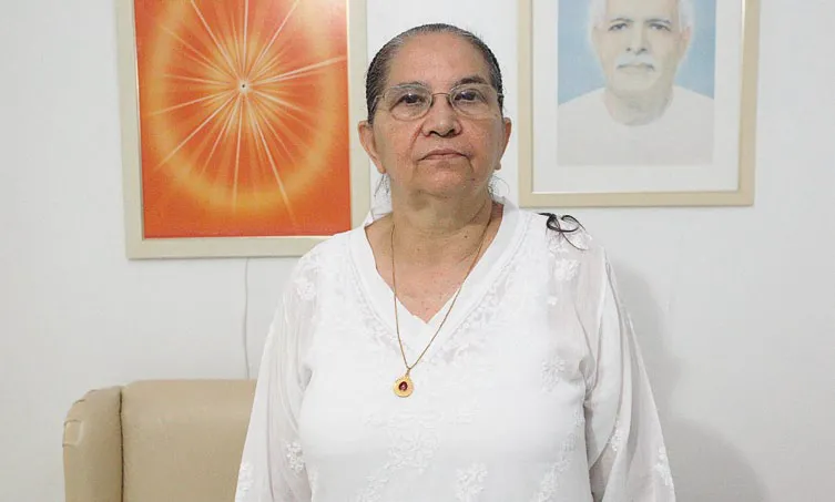 Inácia Costa, mais conhecida como Suia, coordenadora da Brahma Kumaris Ceará.