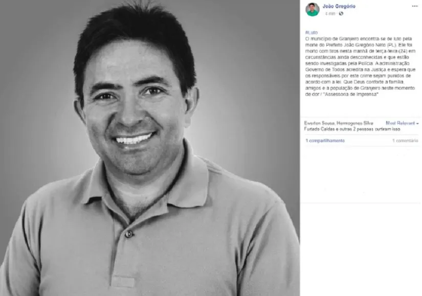 Publicação realizada pela assessoria de comunicação do prefeito em sua conta no Facebook. 