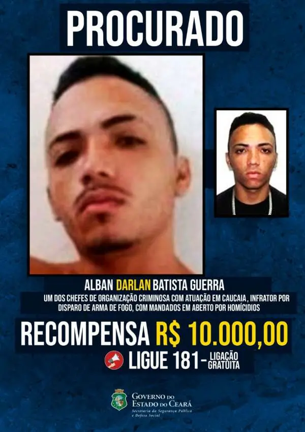 Imagem da notícia: De  policial aposentado a cunhado: saiba quais mortes são atribuídas a chefe de facção de Caucaia