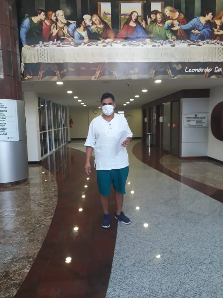 Ednaldo Vieira do Nascimento, 54, também se recuperou da doença