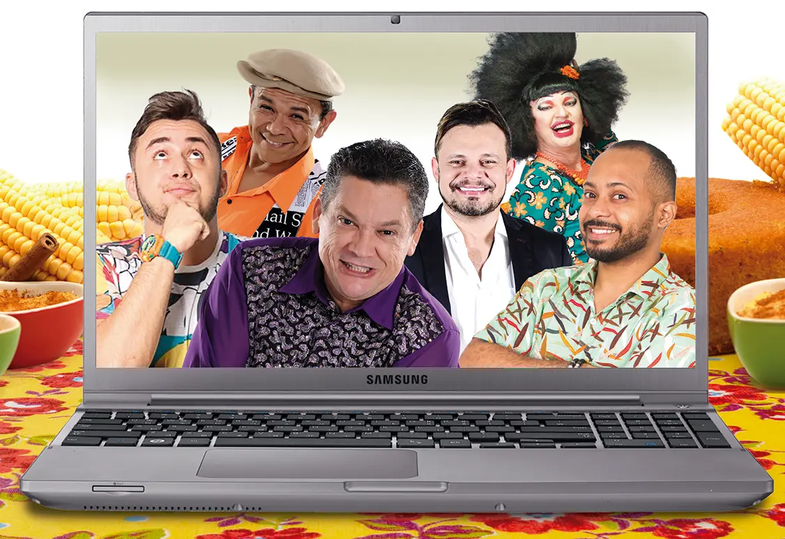 Imagem da notícia: Humoristas cearenses reforçam a alegria no São João do Ceará Solidário Dendi Casa
