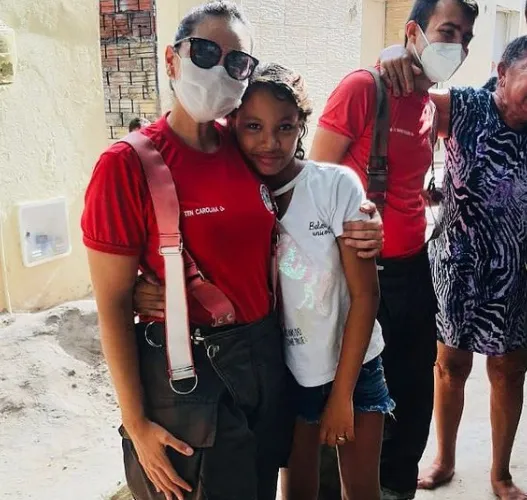 Os itens foram levados em segredo até a casa da família, transportados dentro do caminhão do Corpo de Bombeiros