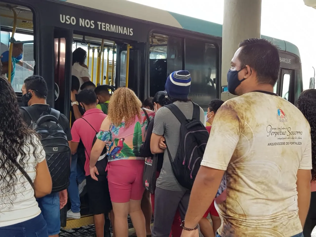 O sindiônibus informou que a condição do retorno se devia ao 