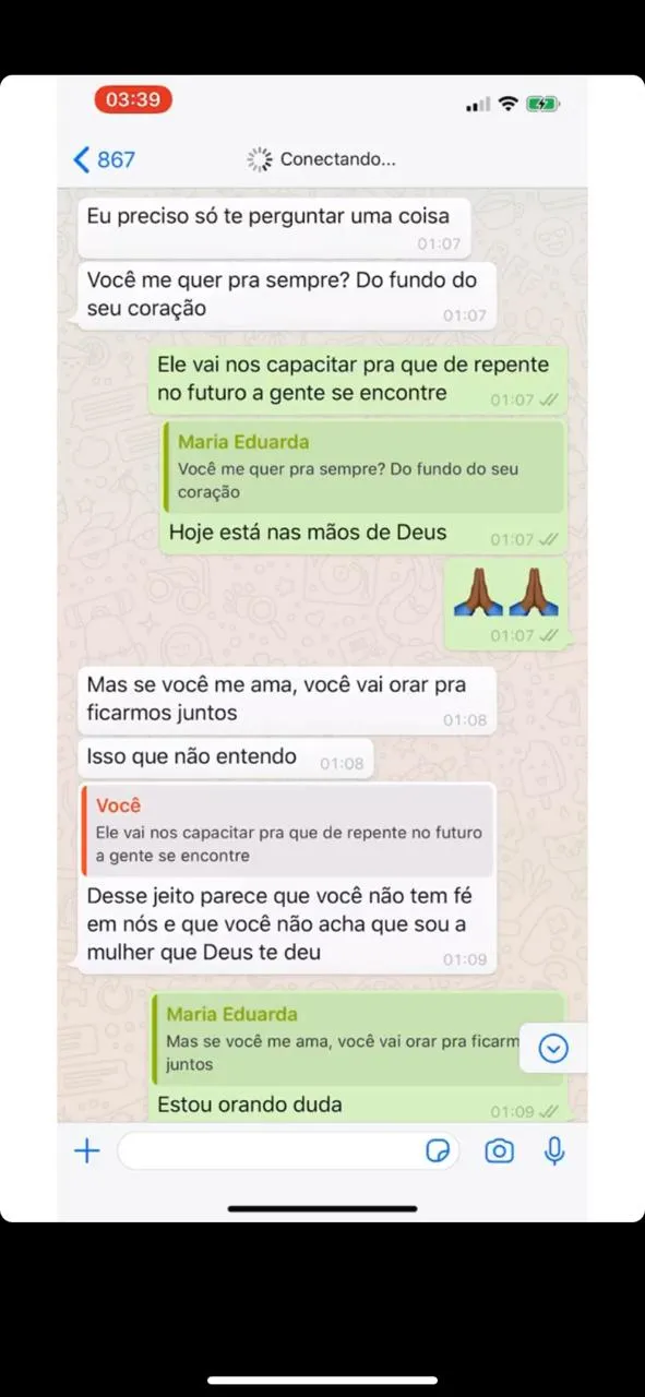 Conversas expostas por Nego