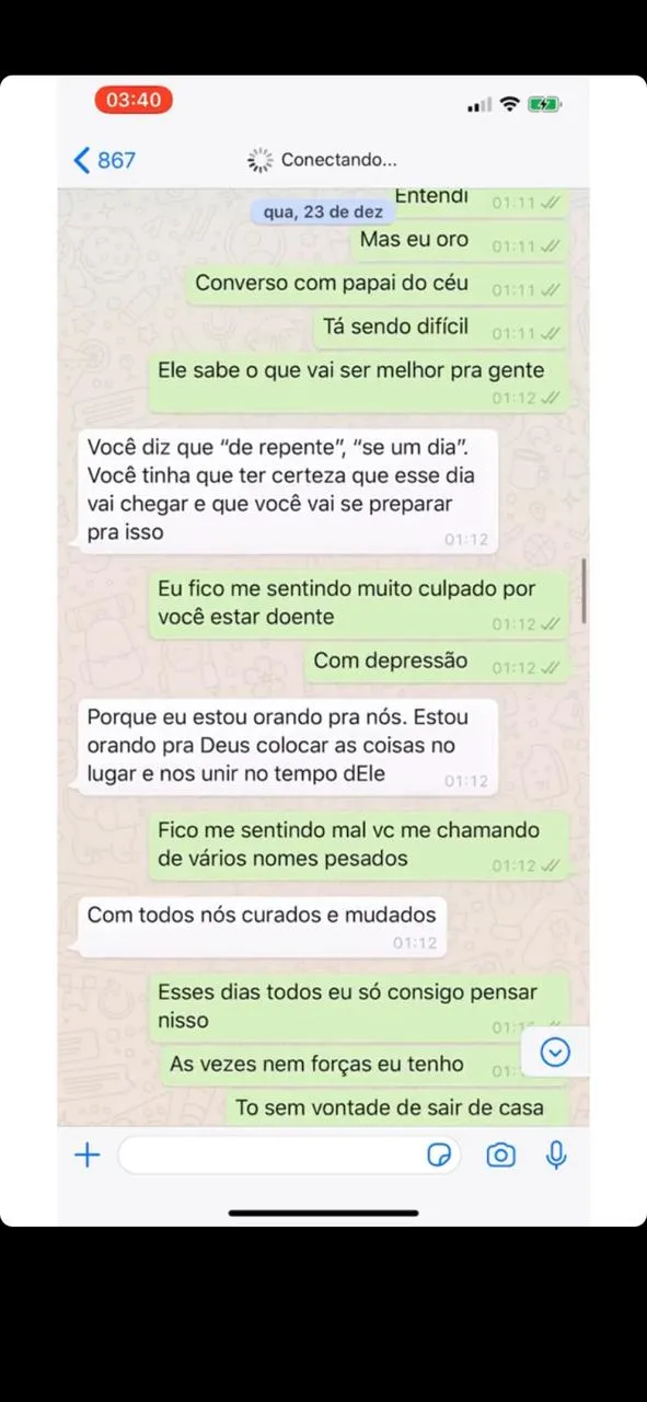Nego e Duda discutiam a relação