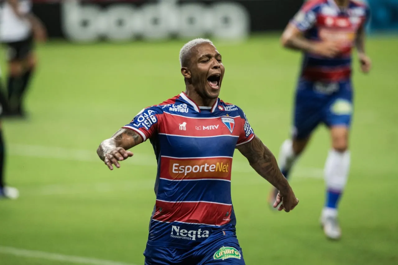 David marcou um dos gols do Fortaleza contra o Bahia, na fase de grupos