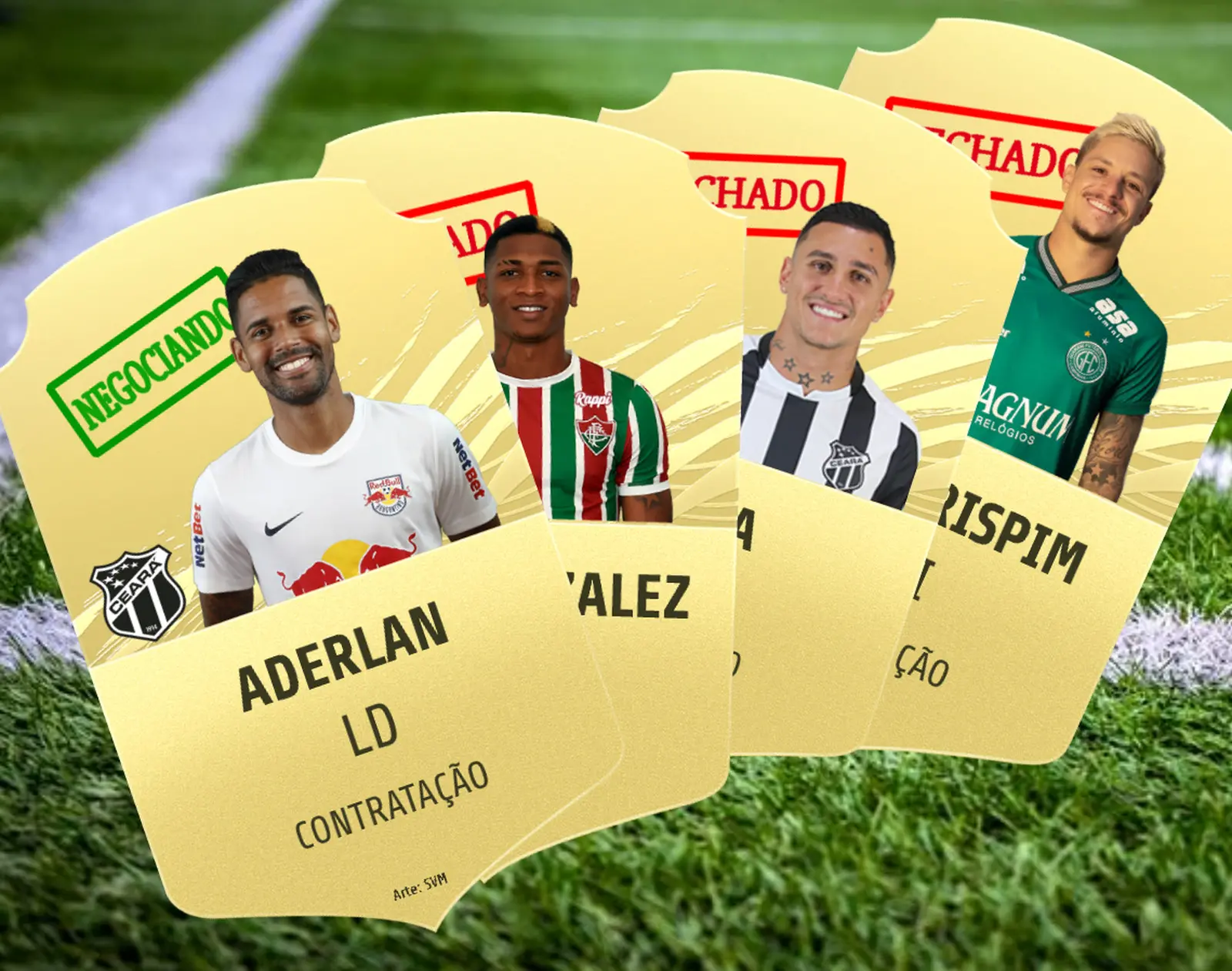 Imagem da notícia: Mercado da bola: Ceará e Fortaleza buscam reforços; acompanhe todas as contratações de jogadores
