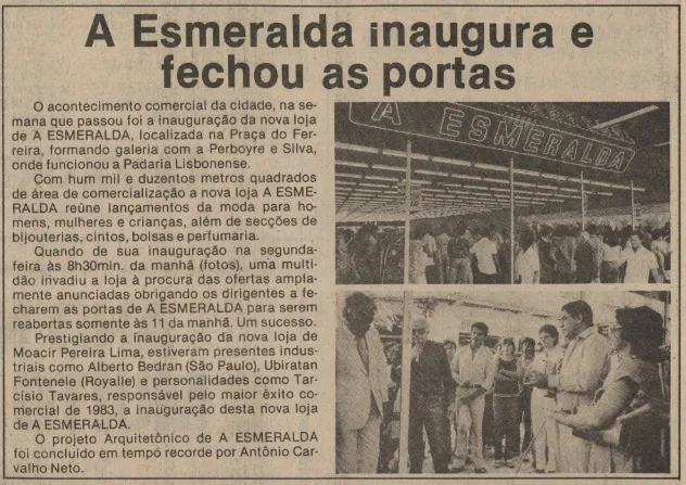 Inauguração da loja Esmeraldo em Fortaleza
