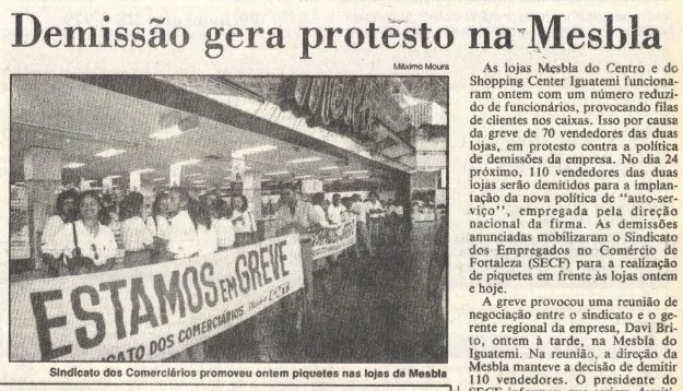 Greve de vendedores da Mesbla
