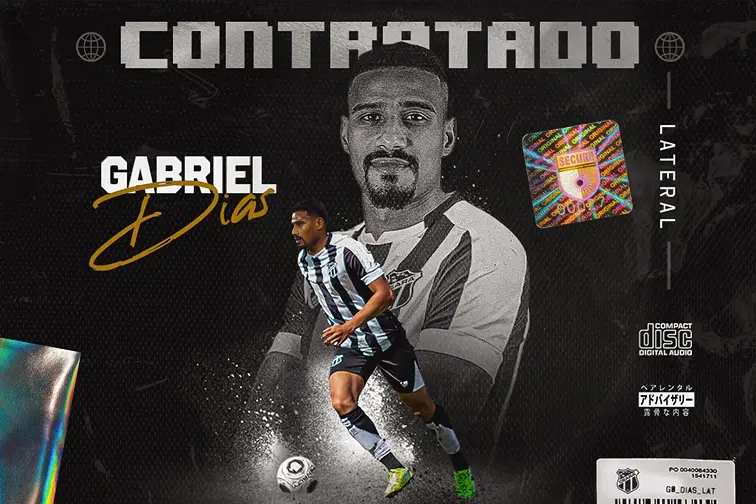 Imagem da notícia: Ceará oficializa contratação de lateral direito Gabriel Dias, ex-Fortaleza