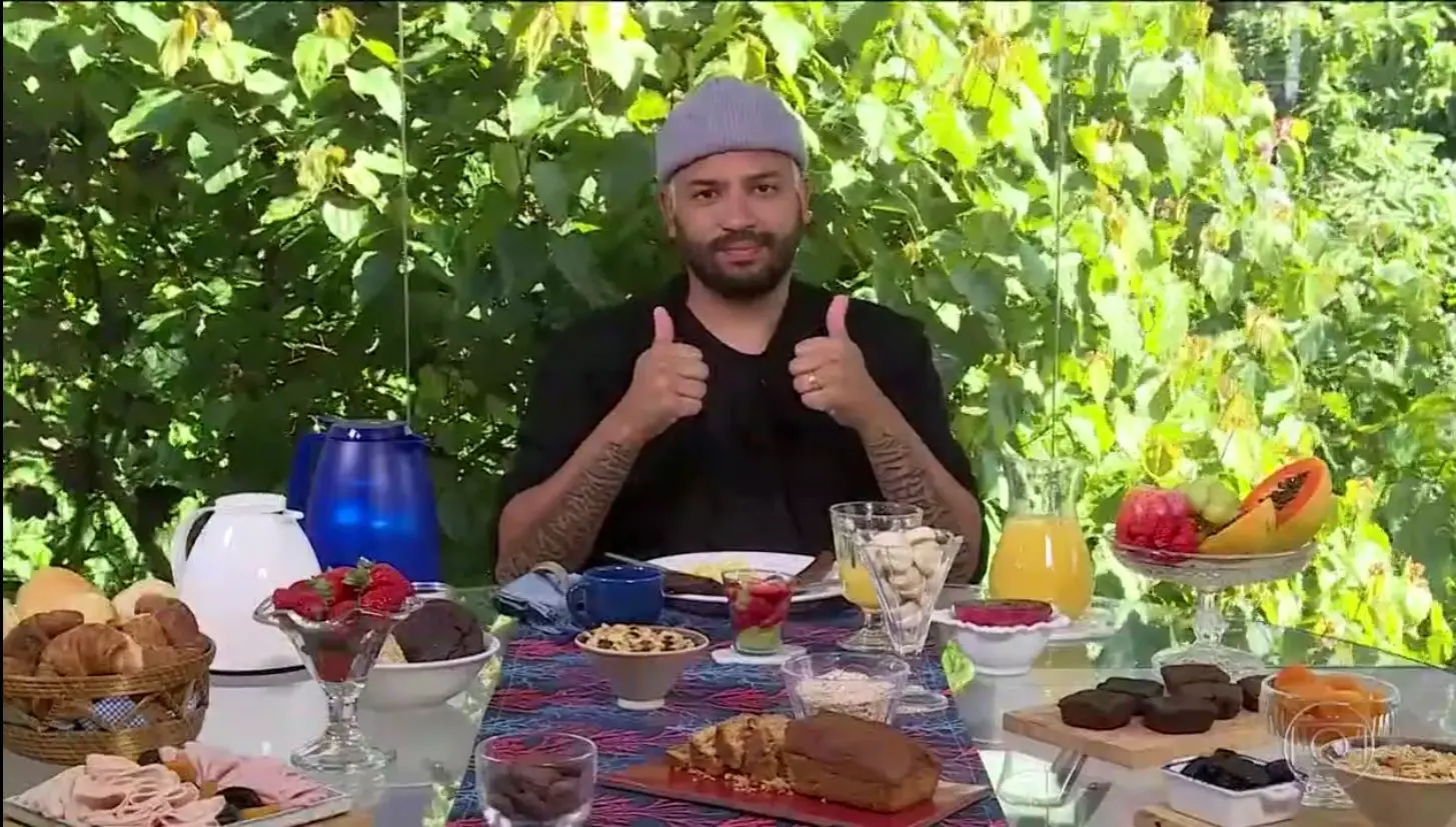 Imagem da notícia: Projota fala sobre paladar e Ana Maria Braga brinca no 'Mais Você': 'arroz você come, né?'