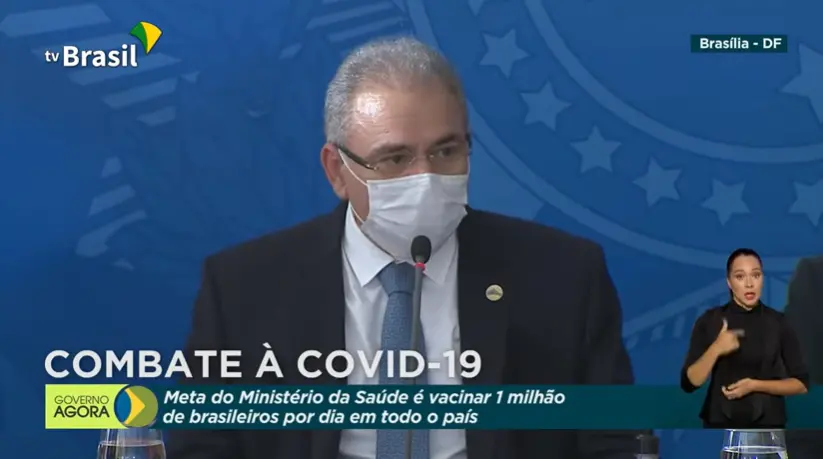 Imagem da notícia: Ministro da Saúde anuncia secretaria especial de combate à pandemia de Covid-19