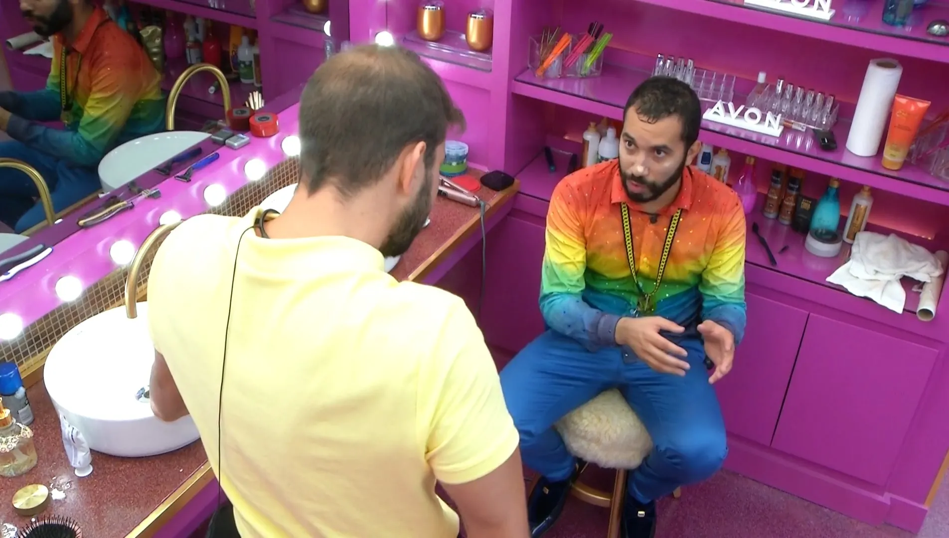 Gilberto e Caio conversaram sobre veto em Juliette na prova do líder