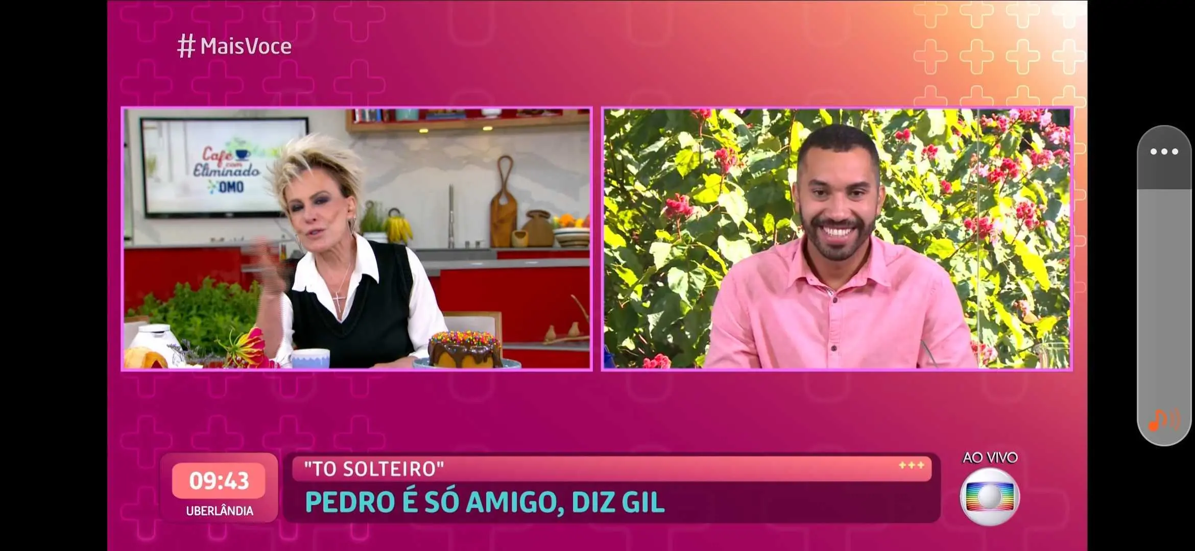 Imagem da notícia: Gilberto chora em conversa com Ana Maria, fala em ser solteiro e de jogo no BBB 21