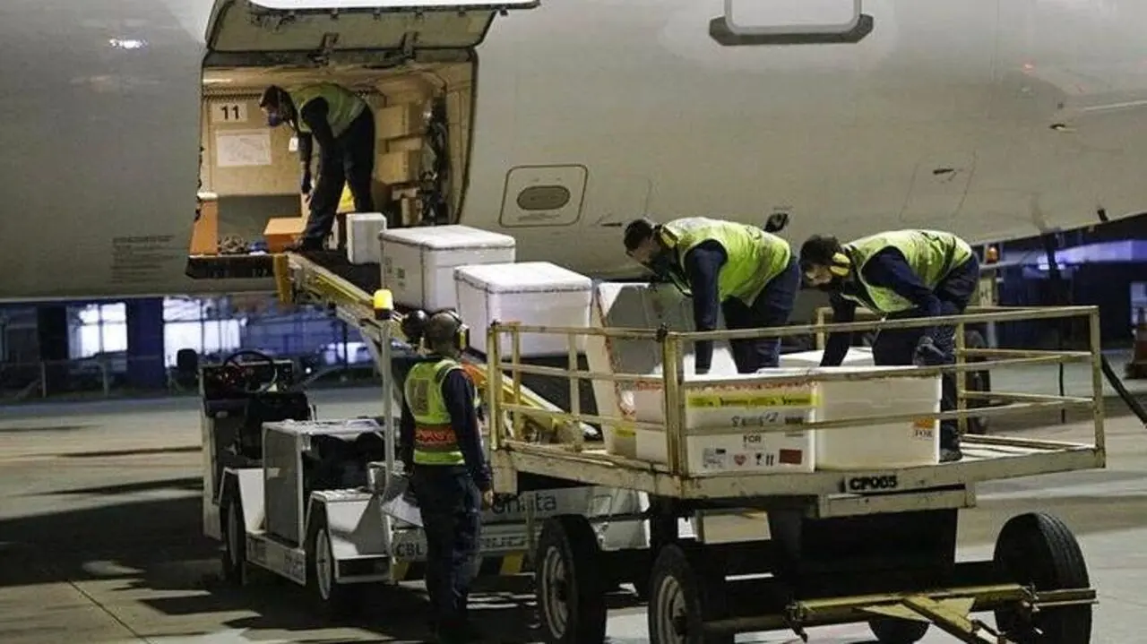 Imagem da notícia: Mais 25.740 doses de vacinas da Pfizer chegam ao Ceará