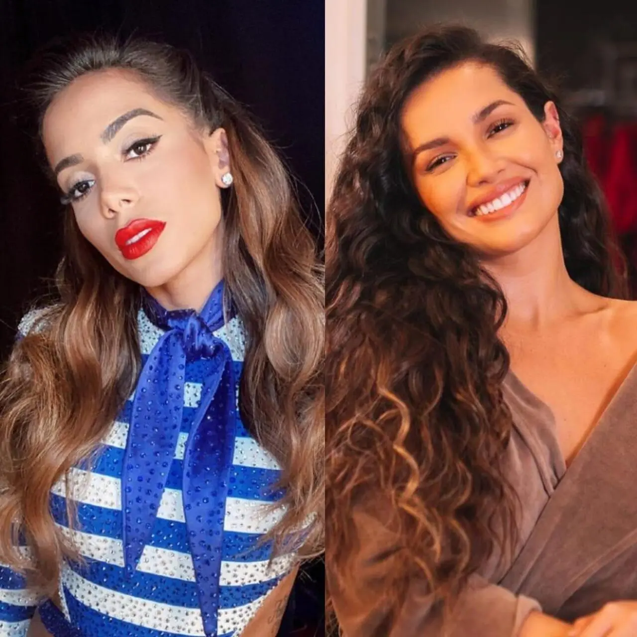 Imagem da notícia: Anitta volta ao Brasil e encontra Juliette pela primeira vez: 