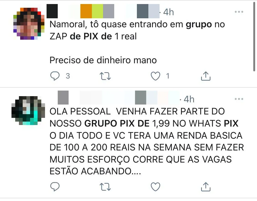 Promessas de lucro atraem os usuários