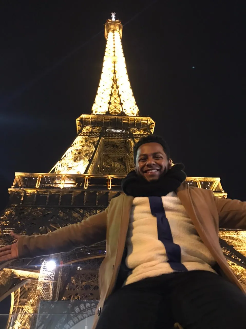 Edglê em passagem por Paris, no fim de 2019.