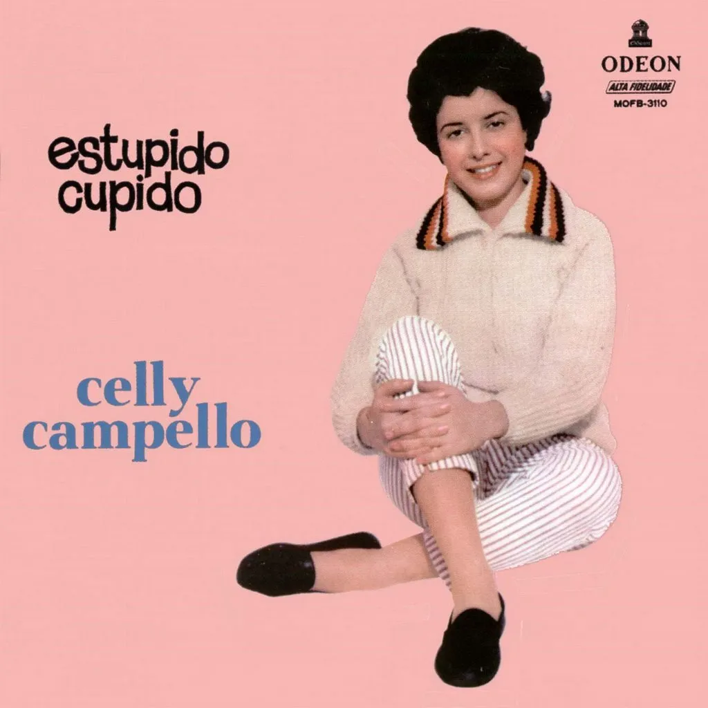 Capa do disco Estúpido Cupido (1959) da cantora Celly Campello