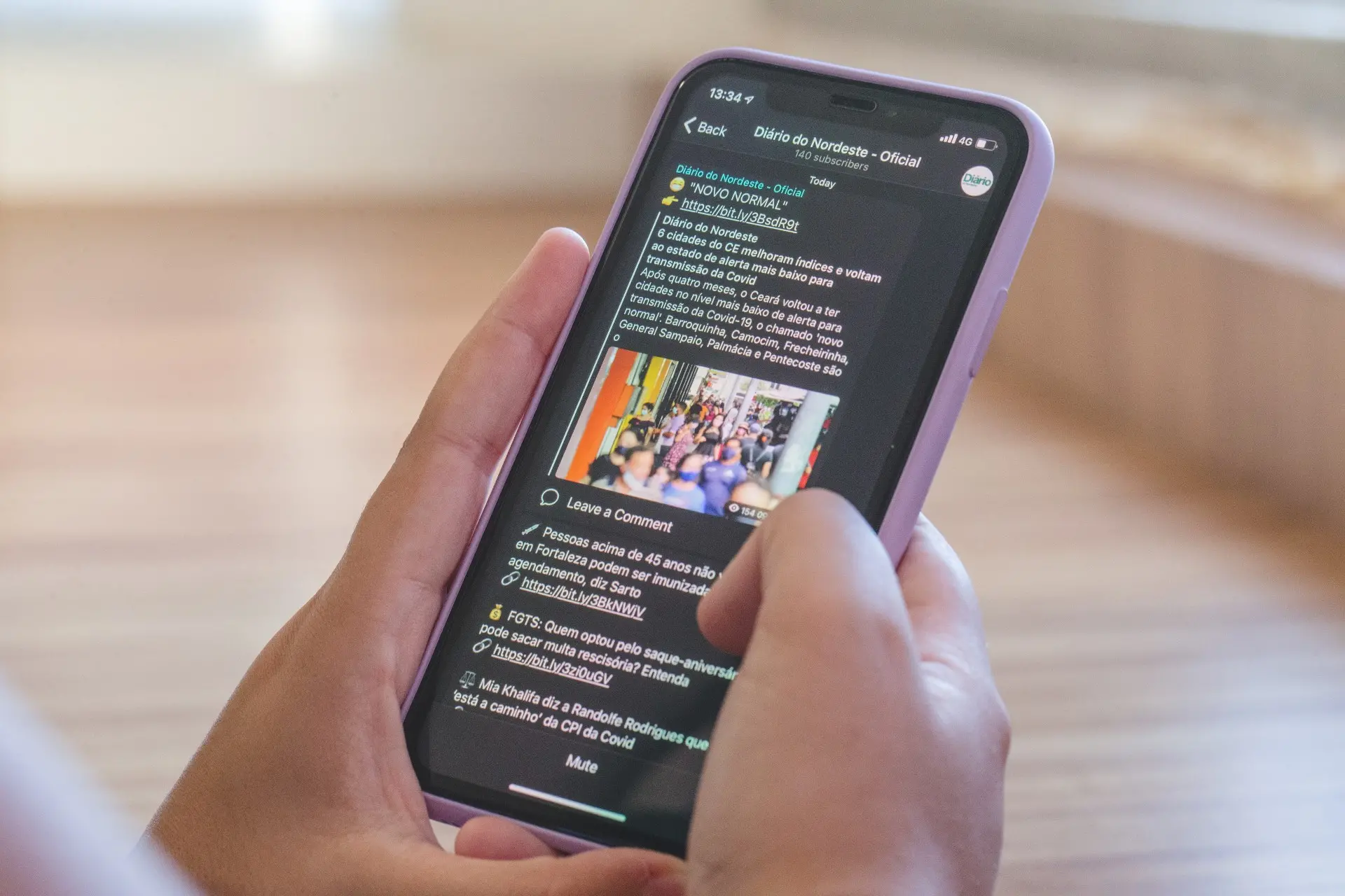 Imagem da notícia: Diário no Nordeste lança canal no Telegram para envio de notícias; saiba como participar