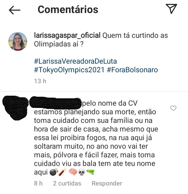 Os criminosos citam ainda a sigla 