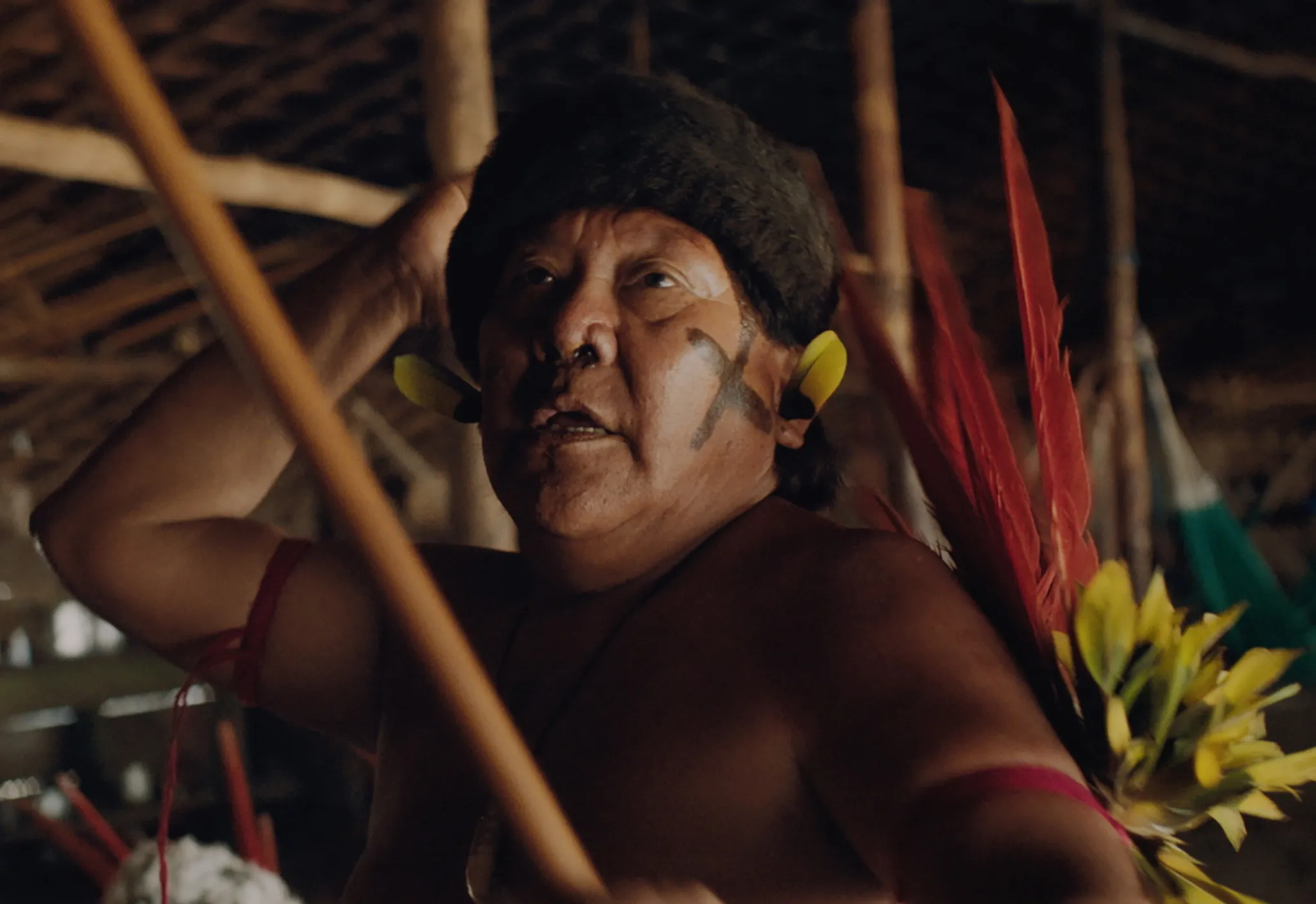 Davi Kopenawa criou o roteiro do filme com Luiz Bolognesi