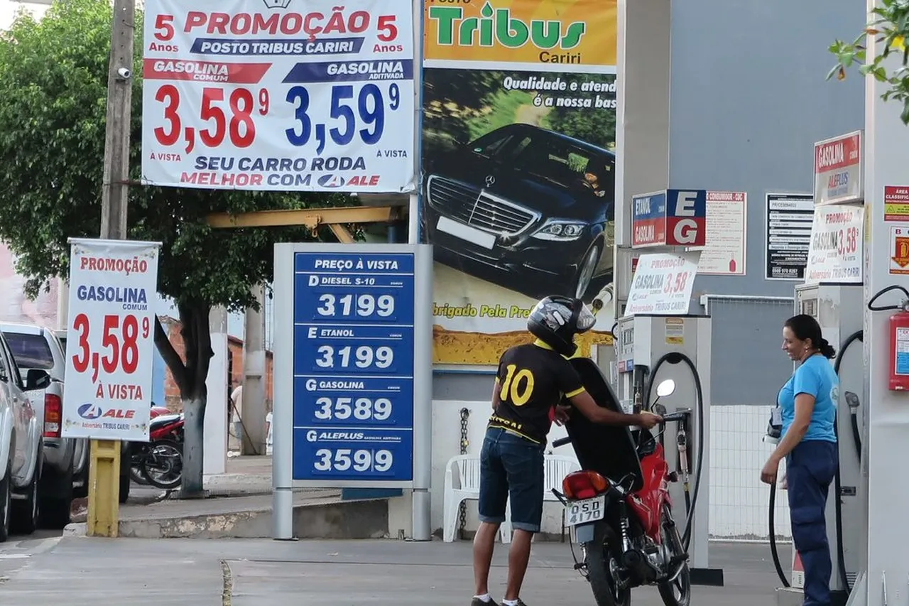 Preço da gasolina comum em 2016