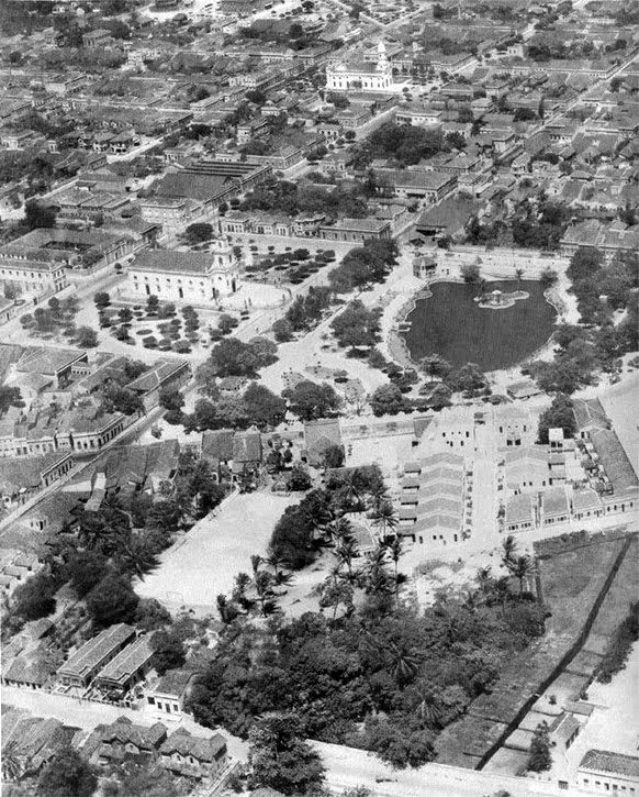 Vista aérea do Parque, em meados dos anos 1960.