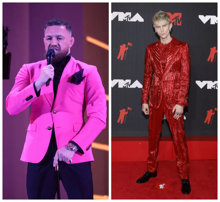 Imagem da notícia: Conor McGregor e Machine Gun Kelly discutem nos bastidores do VMA 2021