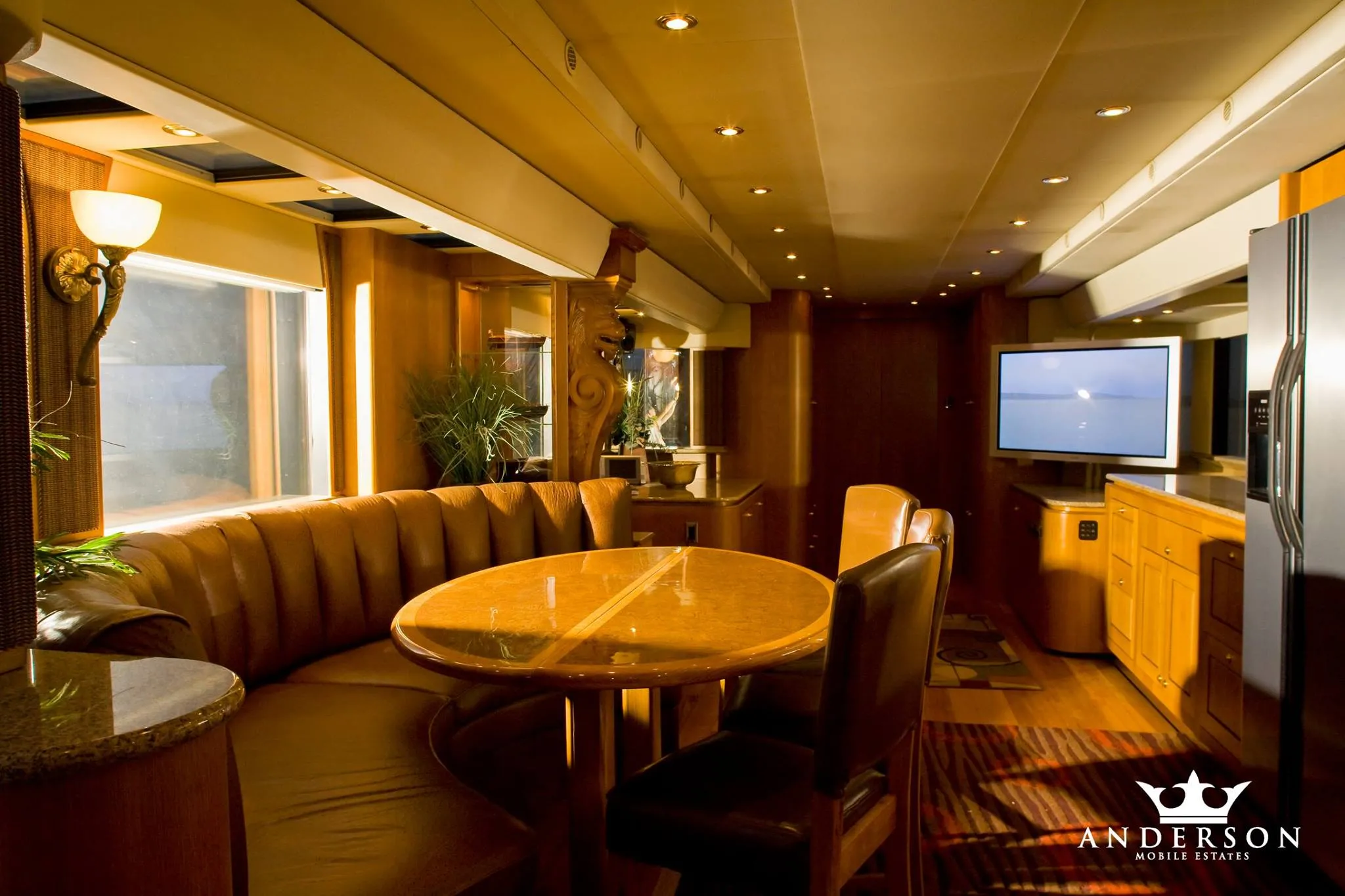 Sala de convivência de motorhome de Will Smith