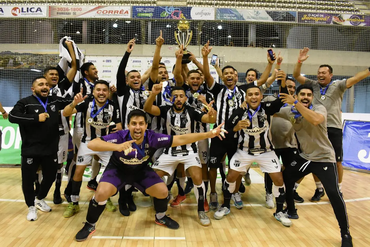 Imagem da notícia Ceará se consolida como força com título da Copa do Brasil e resgata raízes cearenses no futsal