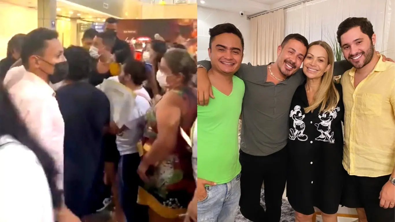 Imagem da notícia: Carlinhos Maia é recebido por fãs em Fortaleza; influenciador tem noite com Solange Almeida