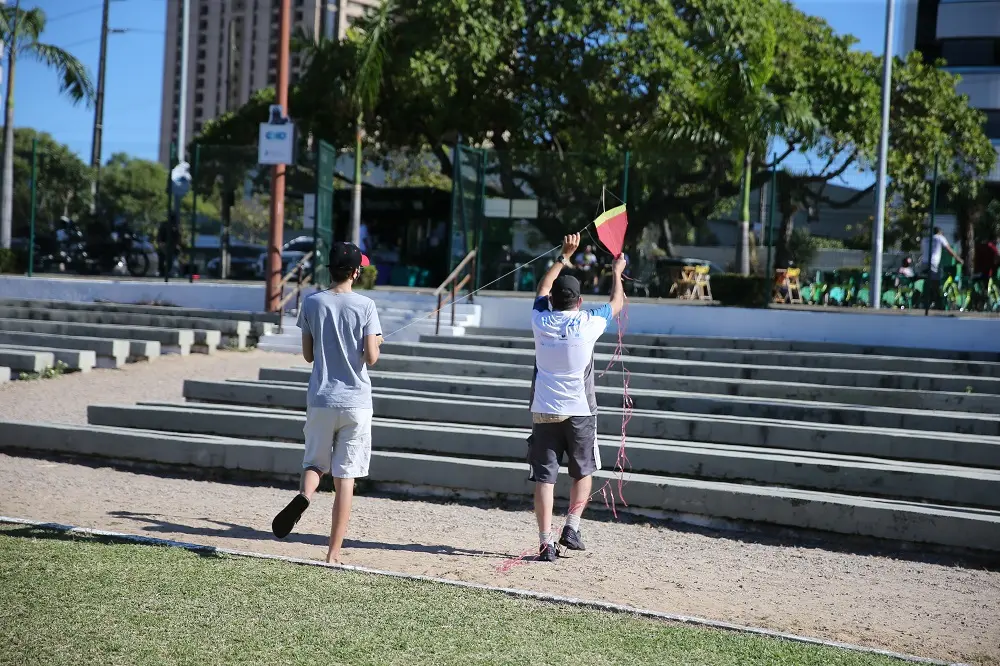 No anfiteatro do parque, por exemplo, é possível fazer um agradável encontro em total sintonia com a natureza