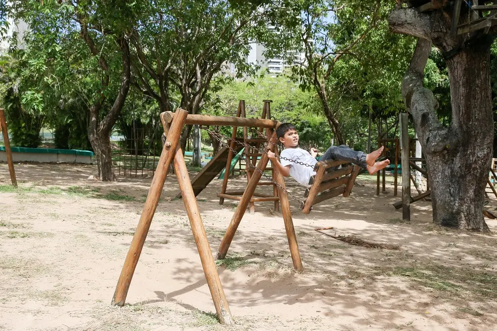 No anfiteatro do parque, por exemplo, é possível fazer um agradável encontro em total sintonia com a natureza