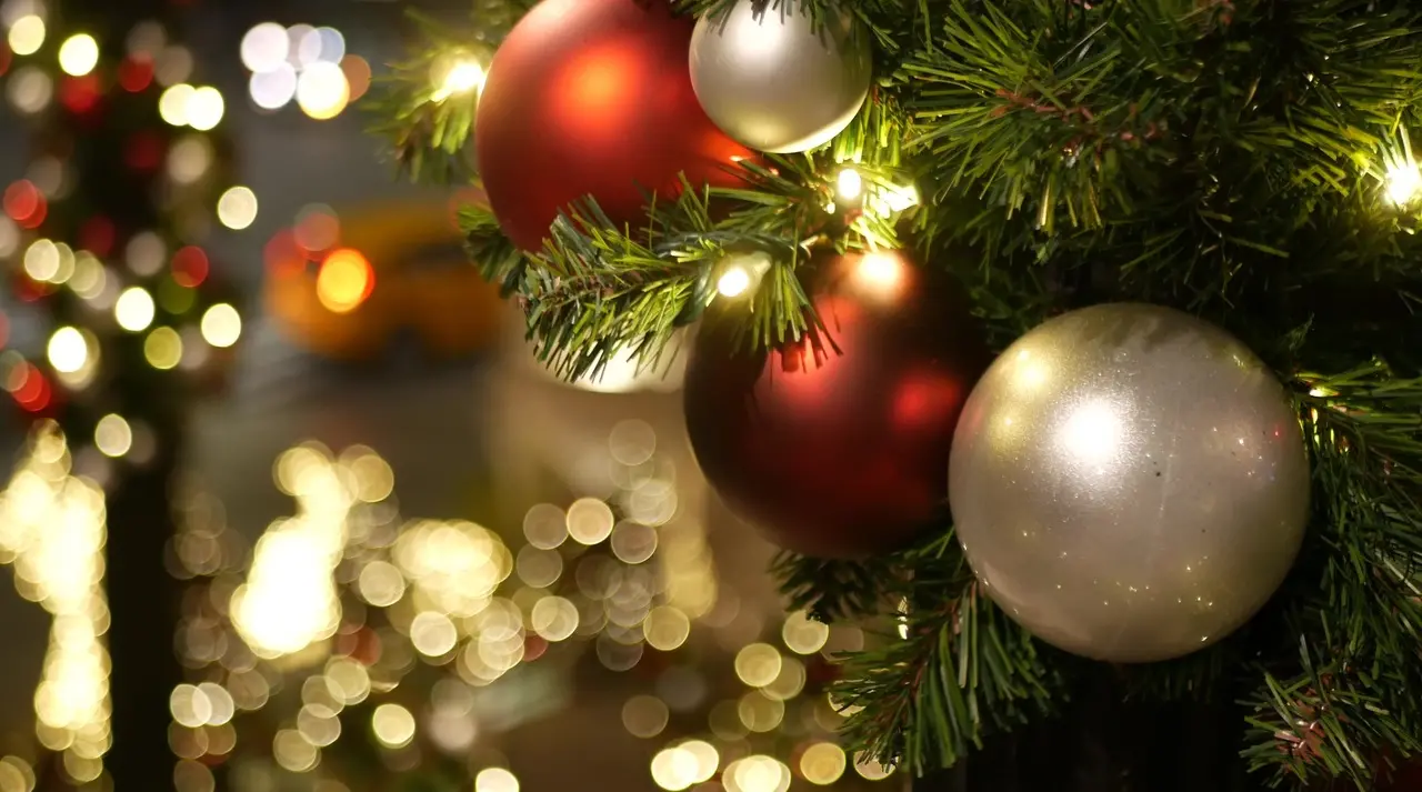 Árvore de natal enfeitada