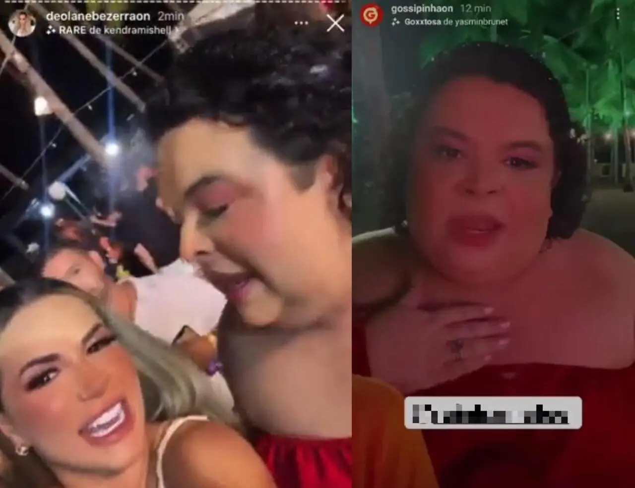 Imagem da notícia: Deolane Bezerra discute com influenciadora Rainha Matos na 'Farofa da Gkay'