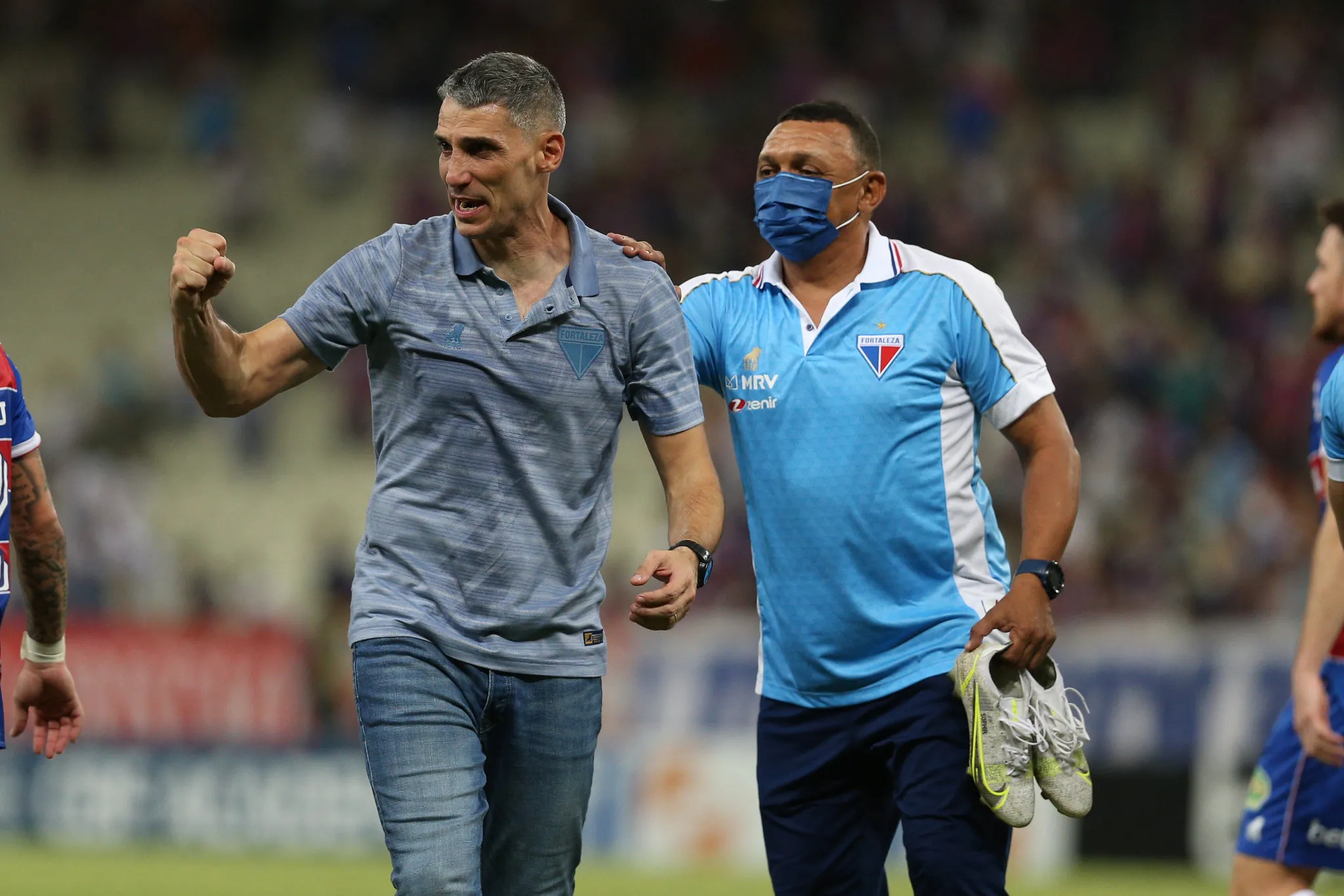 Juan Pablo Vojvoda, técnico do Fortaleza, durante partida