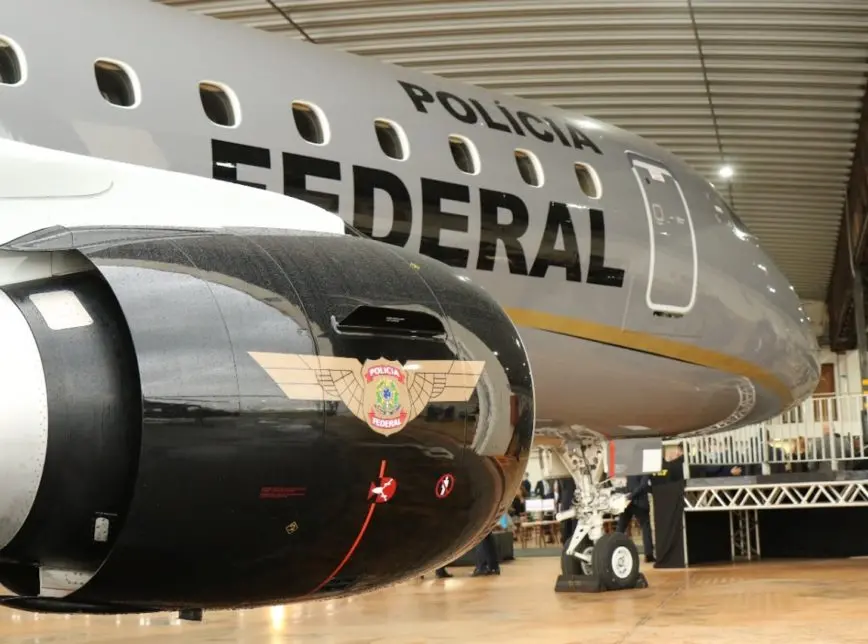 Imagem da notícia: Polícia Federal recebe o primeiro de dois aviões E175