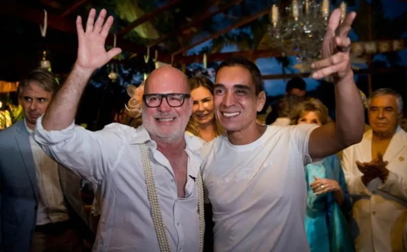 Eder Meneghini e Hugo Oliveira se casaram, mas não havia aproximação entre eles