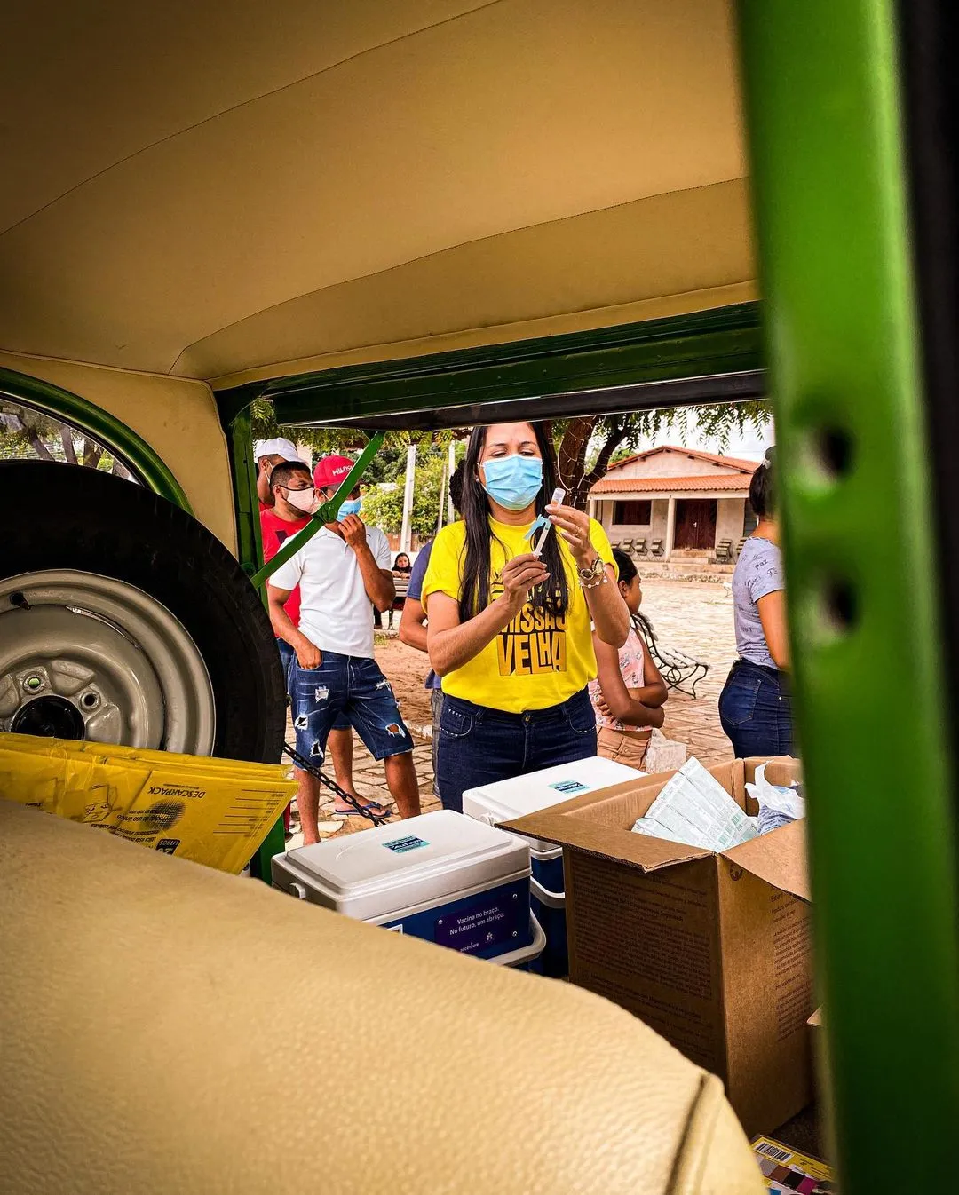 Imunizante aplicacado é a Coronavac, desenvolvida pelo Instituto Butantan.