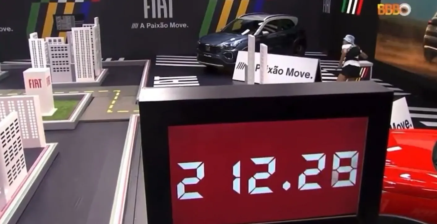 Na disputa pela primeira liderança do BBB22, prova pedia que participantes encaixassem as peças de um quebra-cabeça.
