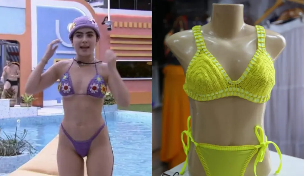 Imagem da notícia: BBB 22 invade mercado popular de Fortaleza com biquíni de crochê da Jade Picon a chapéu de Scooby
