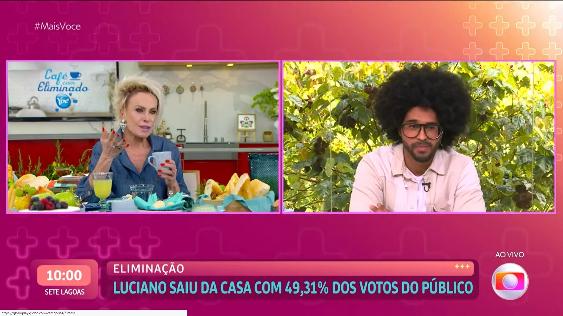 Luciano deixou o reality após receber 49,31% dos votos no primeiro paredão do BBB 22