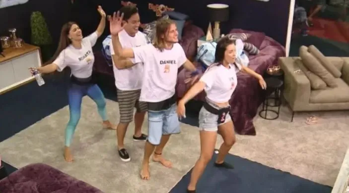 Ivy, Renata, Caon e Daniel participaram da última Casa de Vidro do BBB
