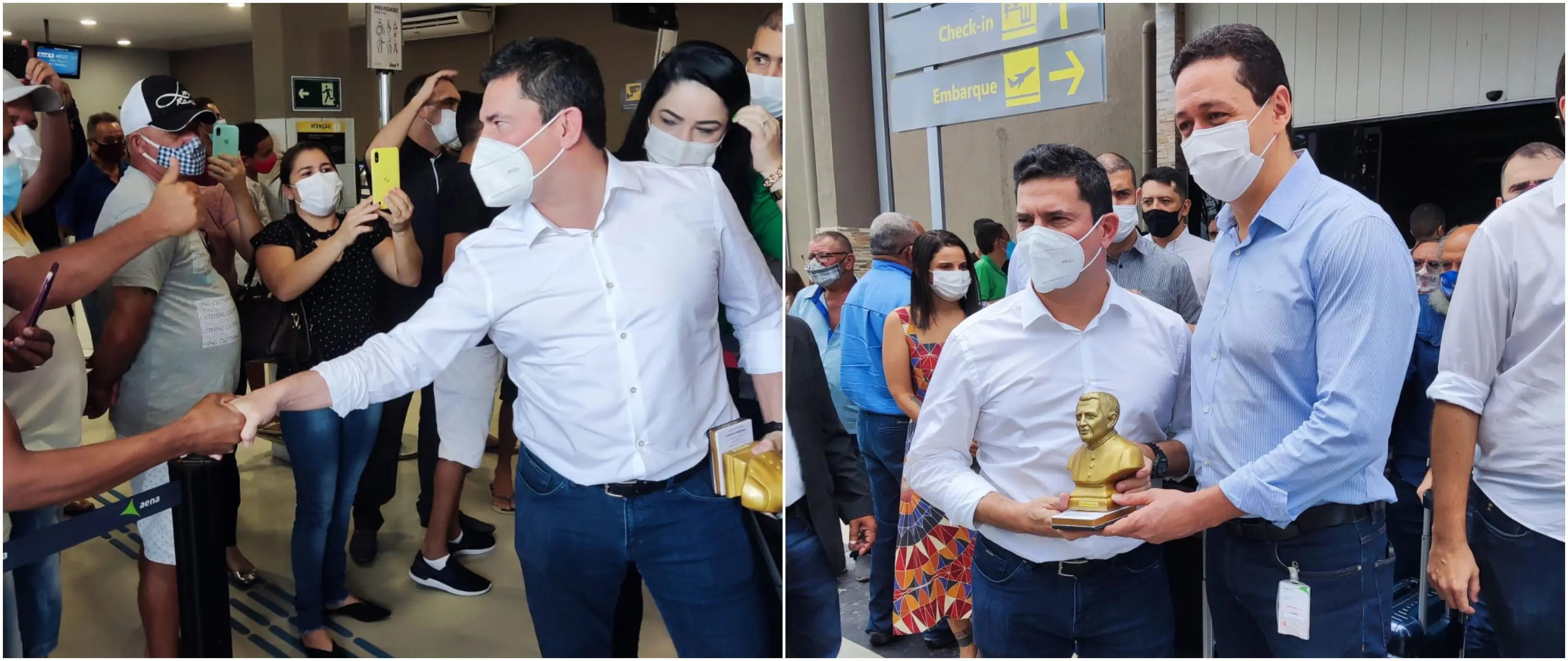 Imagem da notícia: Em Juazeiro, Moro se diz decepcionado com Bolsonaro, nega perseguição a Lula e critica Camilo