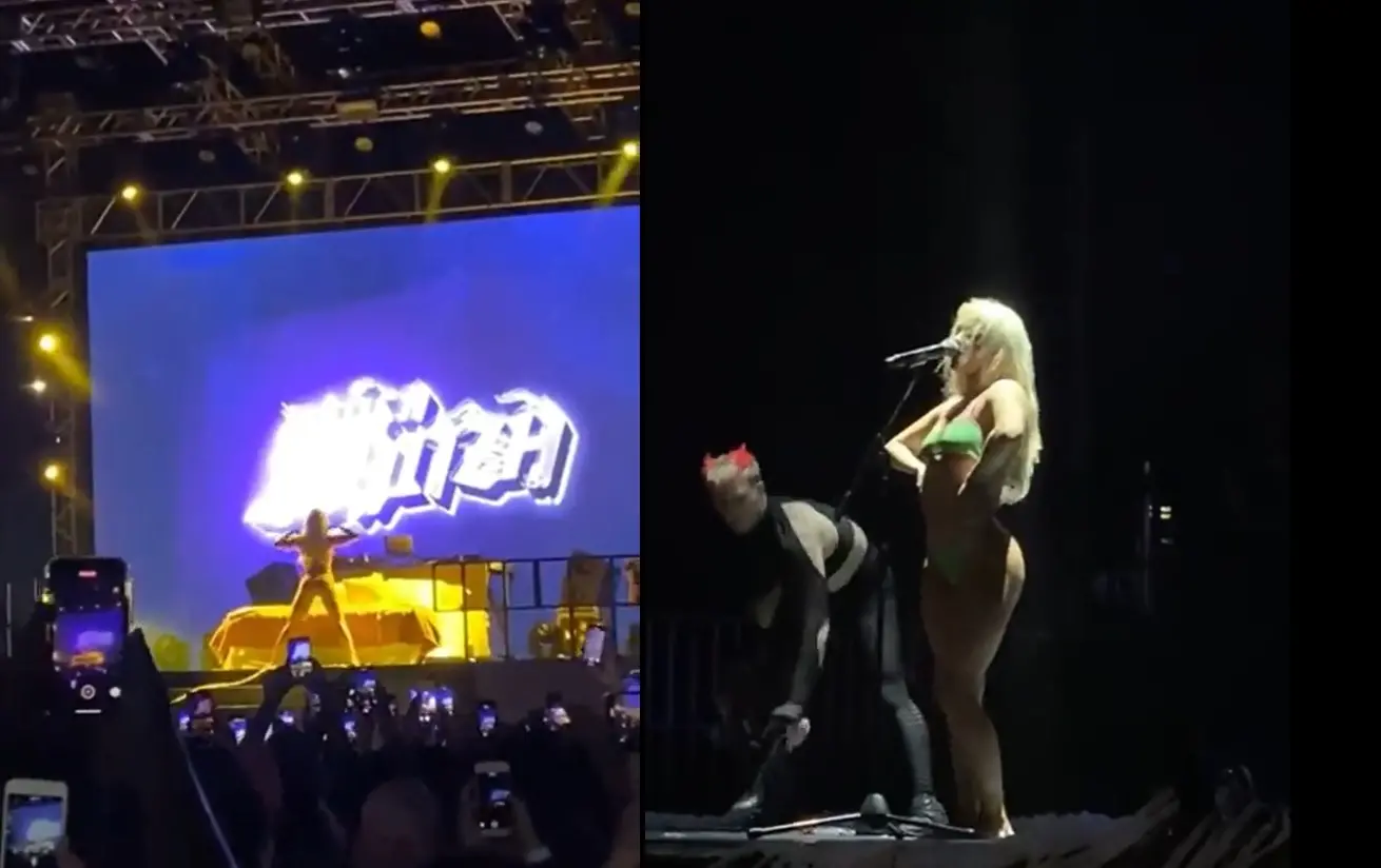 Imagem da notícia: Luísa Sonza tira peças de roupa em show ao cantar feat gravado com Ludmilla