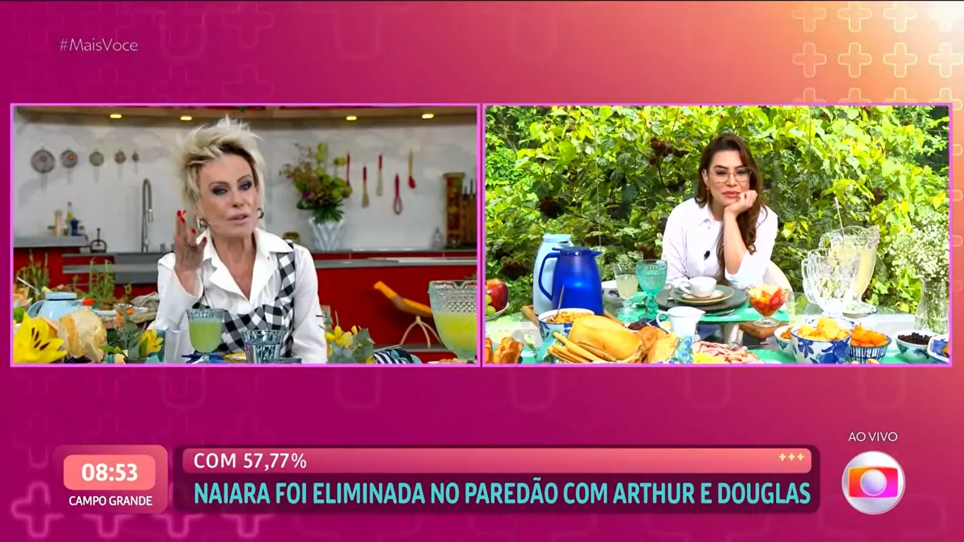Naiara Azevedo viu vídeos sobre a relação dela com Tiago Abravanel