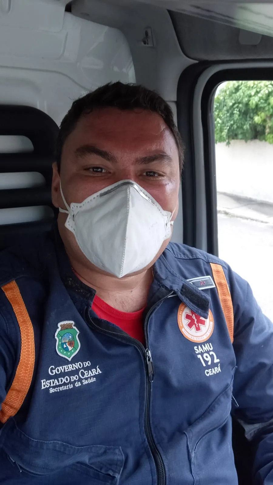 Lima Júnior é condutor socorrista do Samu Ceará há cerca de 7 anos
