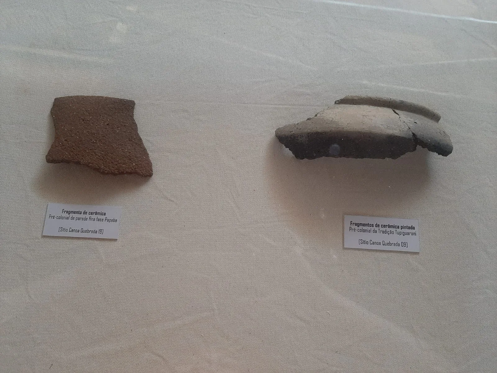 Peças arqueológicas de pelo menos 5 mil anos estão guardadas no museu